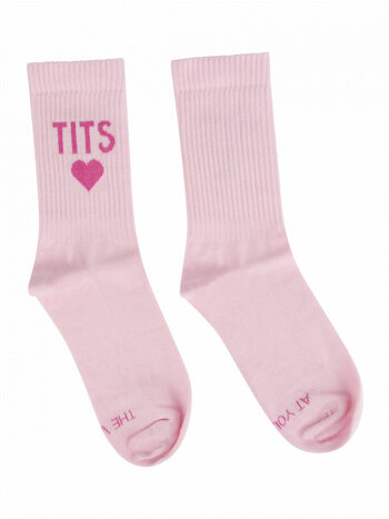 T.I.T.S. TITS LOGO SOKKEN - Roze