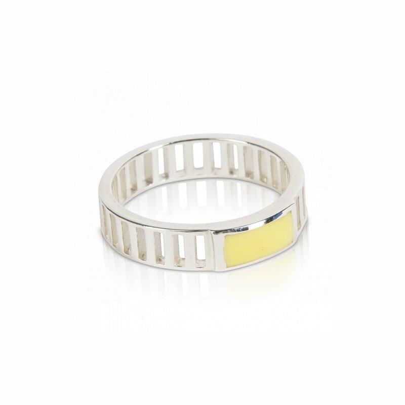 T.I.T.S. Grit Ring Joy Zilver Zachtgeel