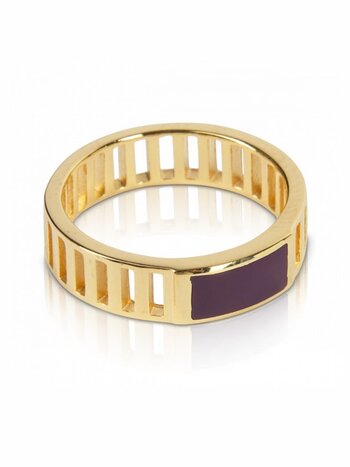 T.I.T.S. Grit Ring Gold Dark Purple