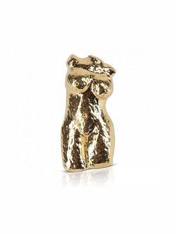 T.I.T.S. HAMMERED BIG BODY STUD GOLD