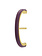 Embrace Earring Enamel Dark purple Gold