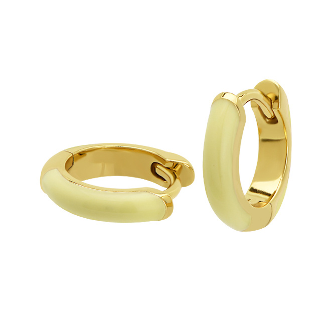 Huggy Enamel Zachtgeel Goud