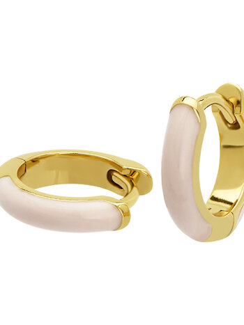 Huggy Enamel Zachtroze Goud