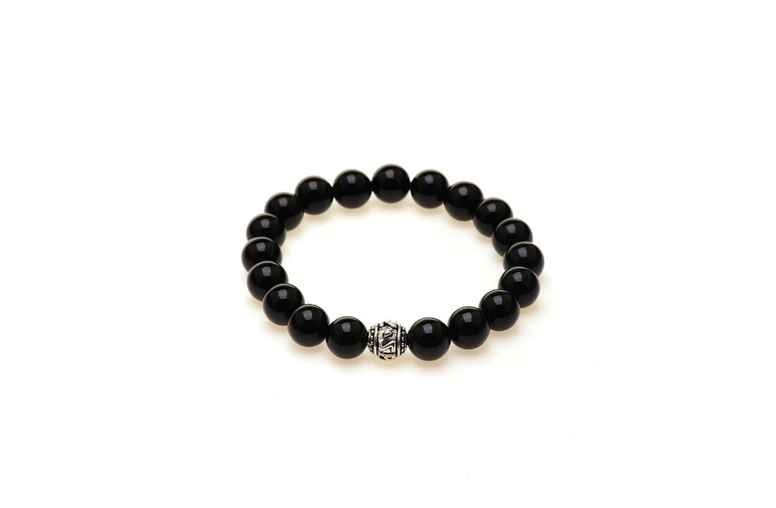 Pinkiezz armband black 10mm