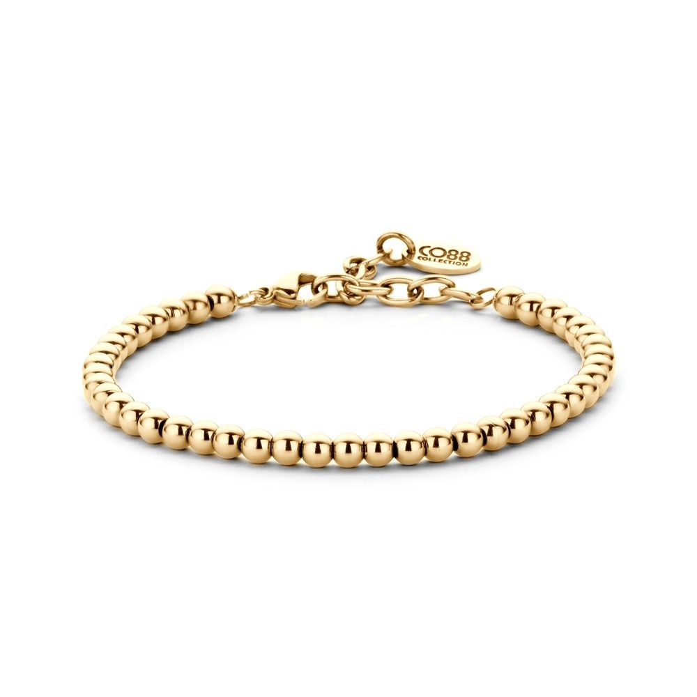 Gold ion Plated Beads Bracelet