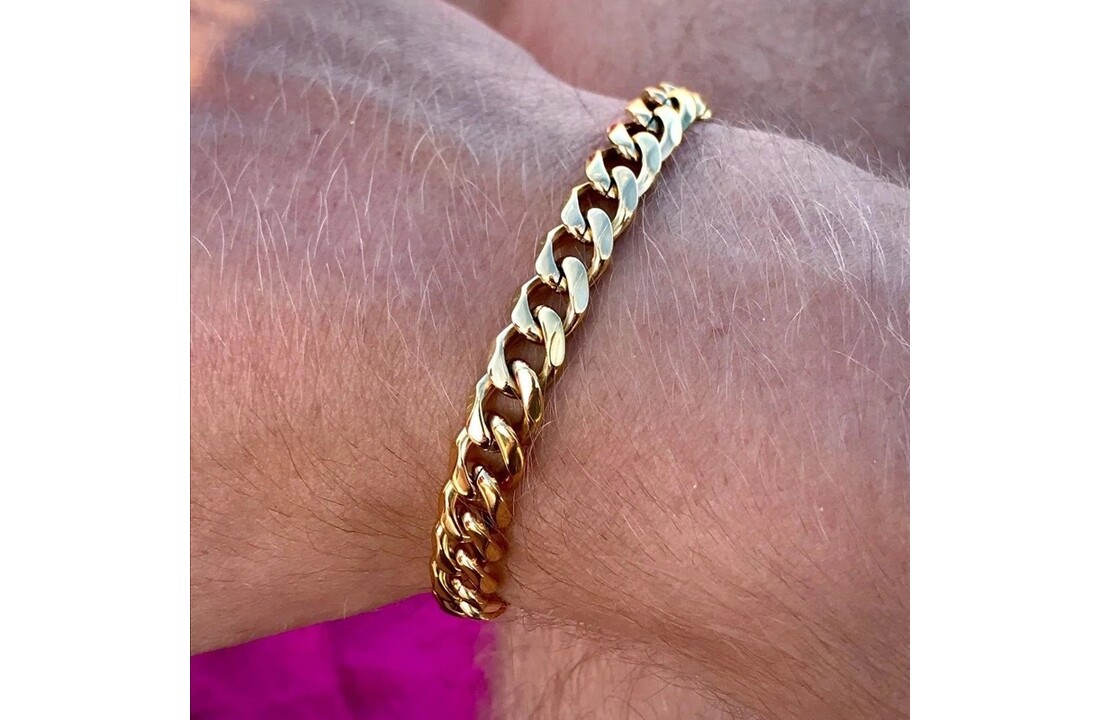 Heren armband van roestvrij staal in 3 kleuren