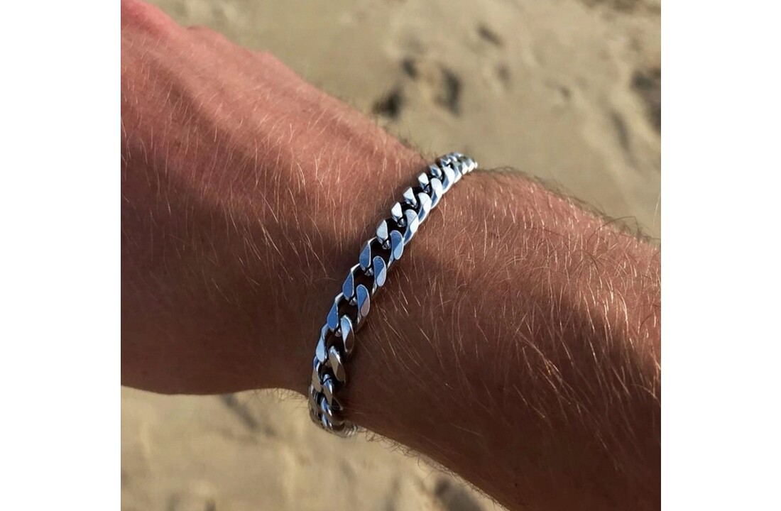 Heren armband van roestvrij staal in 3 kleuren