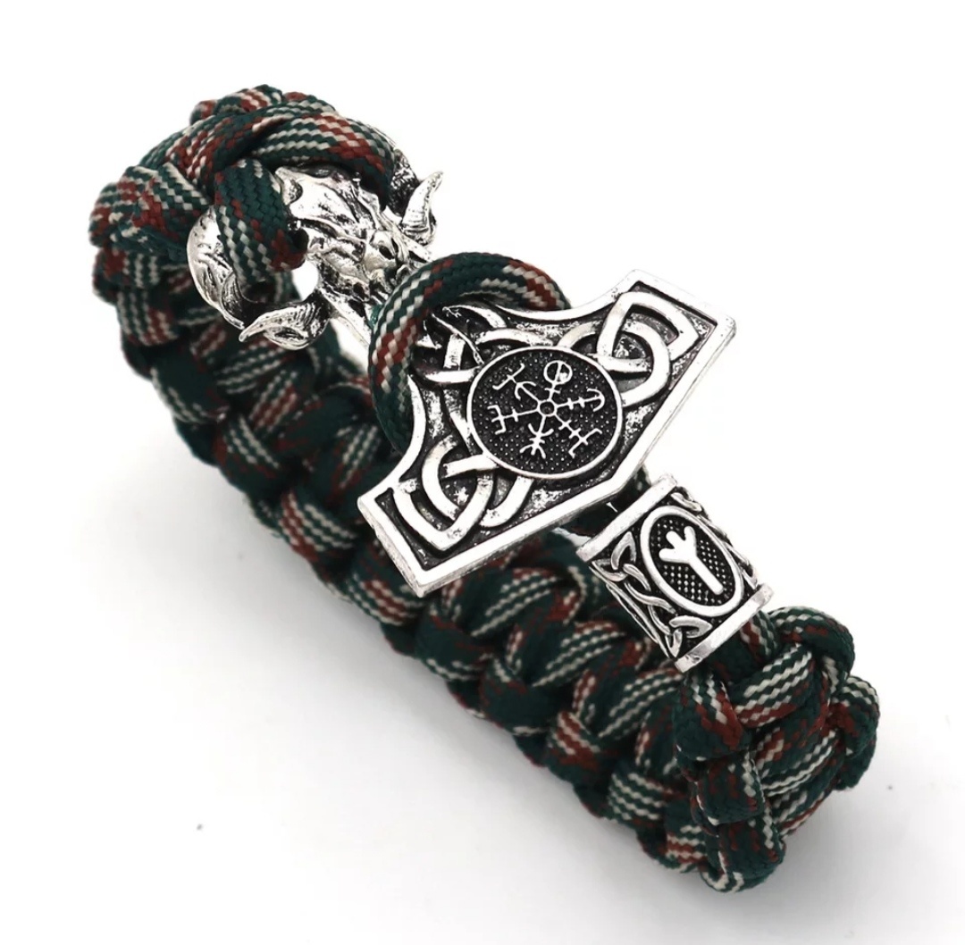 Paracord viking armband in 2 soorten