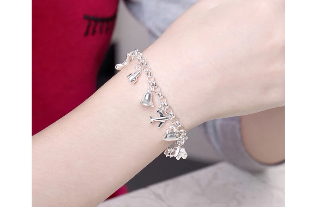 Zilveren bedelarmband
