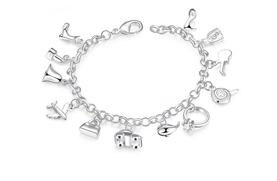 Zilveren bedelarmband