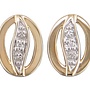 Oorstekers goud 18kt JA3894 0.01Ct