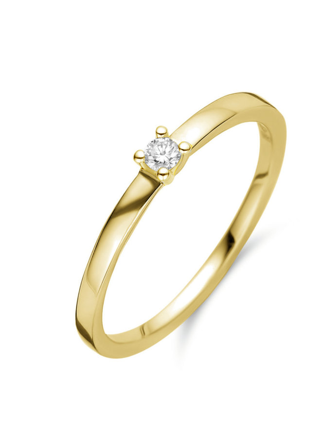 Ring goud 18kt 91EL28/A 0.08Ct