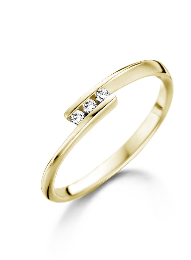 Ring Goud 18kt  057438/A 0.06Ct