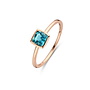 Ring Goud 18kt 063016/T1  Topaas LondonBlue