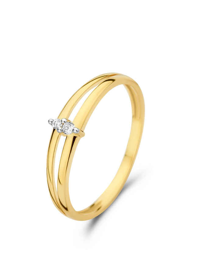 Ring goud 18kt 064150/A 0.03Ct