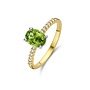 Ring Goud 18kt 063141/A 0.12Ct+Groene Saffier 1.45Ct