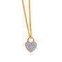 Ketting+hartje Goud 18kt 063159/A 0.10Ct