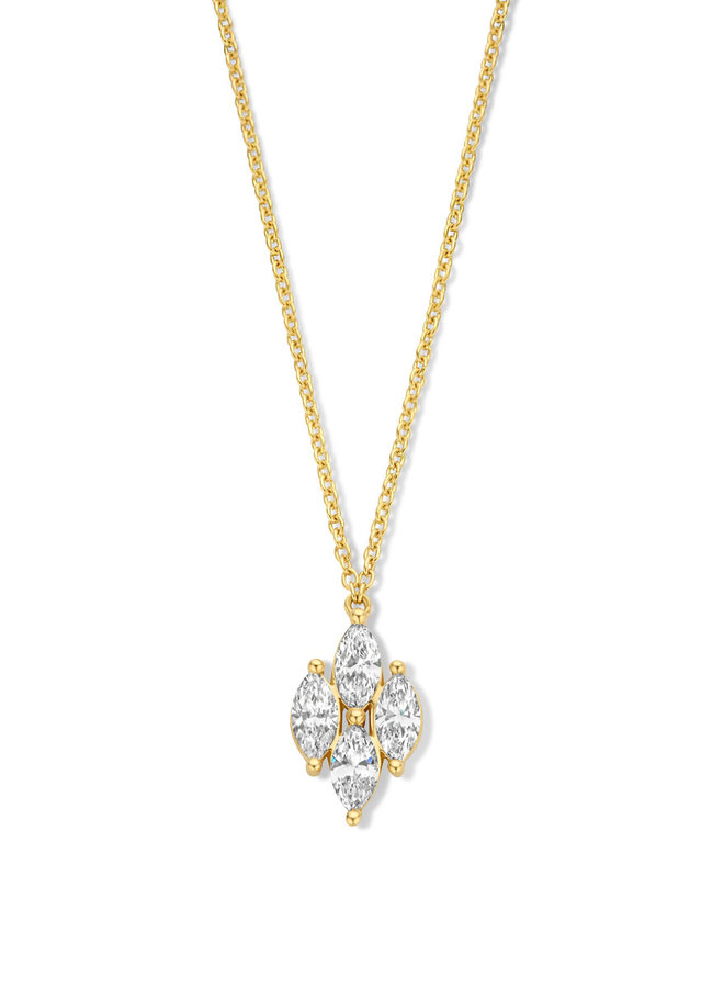 Collier goud 18kt 066005/A 0.46Ct