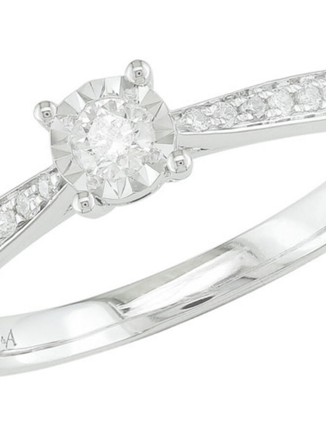 Ring 18kt goud JA6567 0.16Ct
