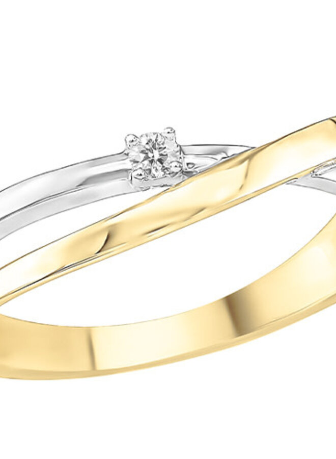 Ring 18kt goud JA6894 0.04Ct