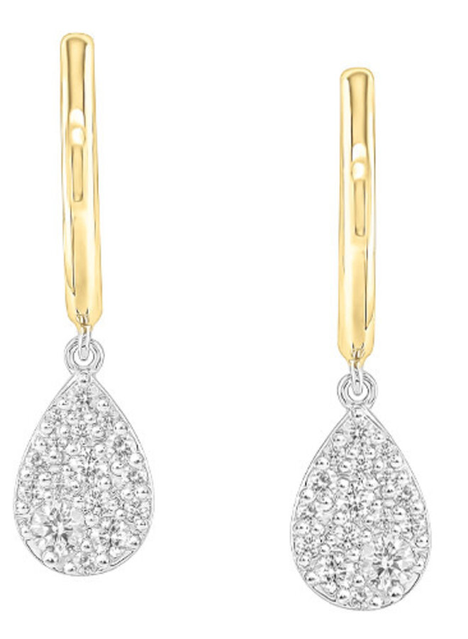 Oorstekers 18kt goud JA6920 0.39Ct