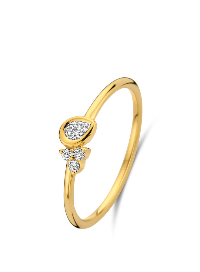 Ring 18kt Goud  068611/A 0.12Ct
