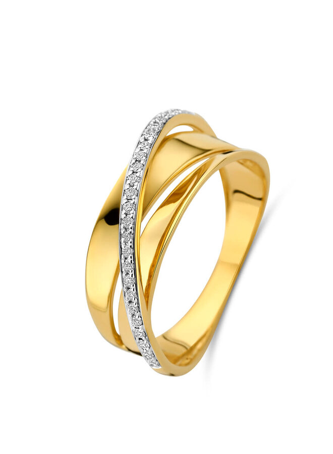 Ring 18kt Goud  068380/A 0.13Ct