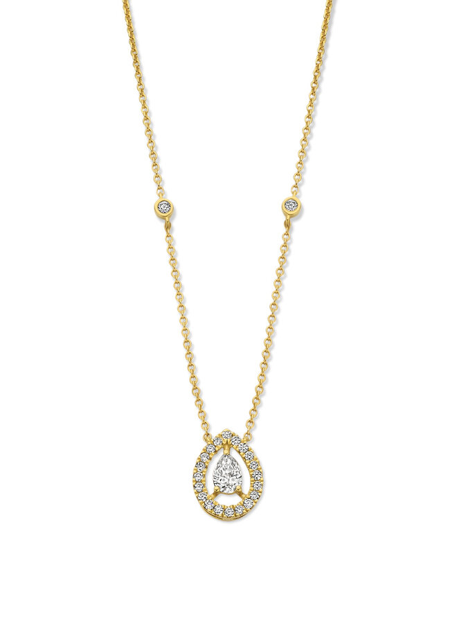 Halsketting 18kt Goud  068443/A 0.28Ct
