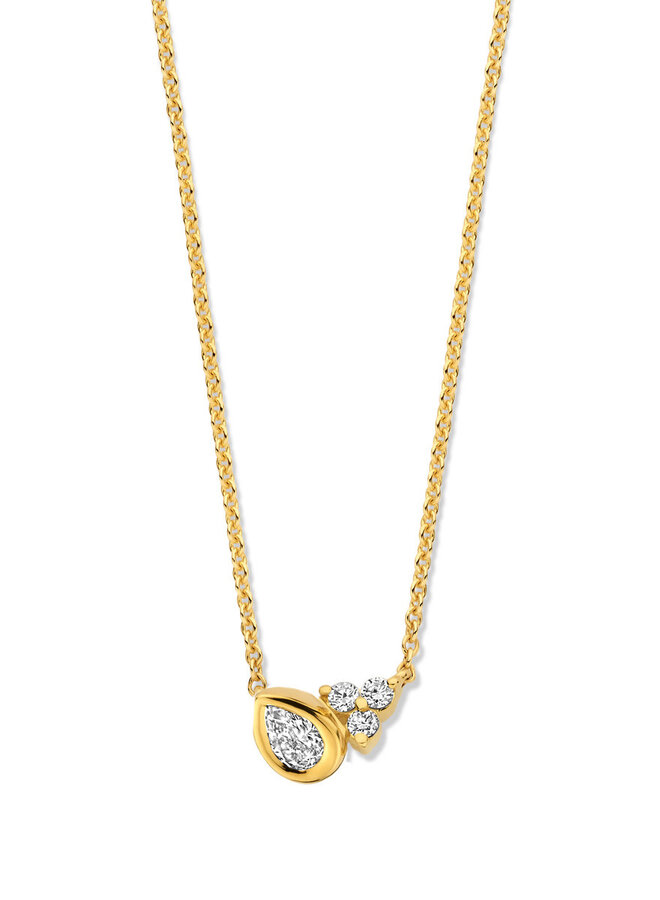 Halsketting 18kt Goud  068495/A 0.12Ct