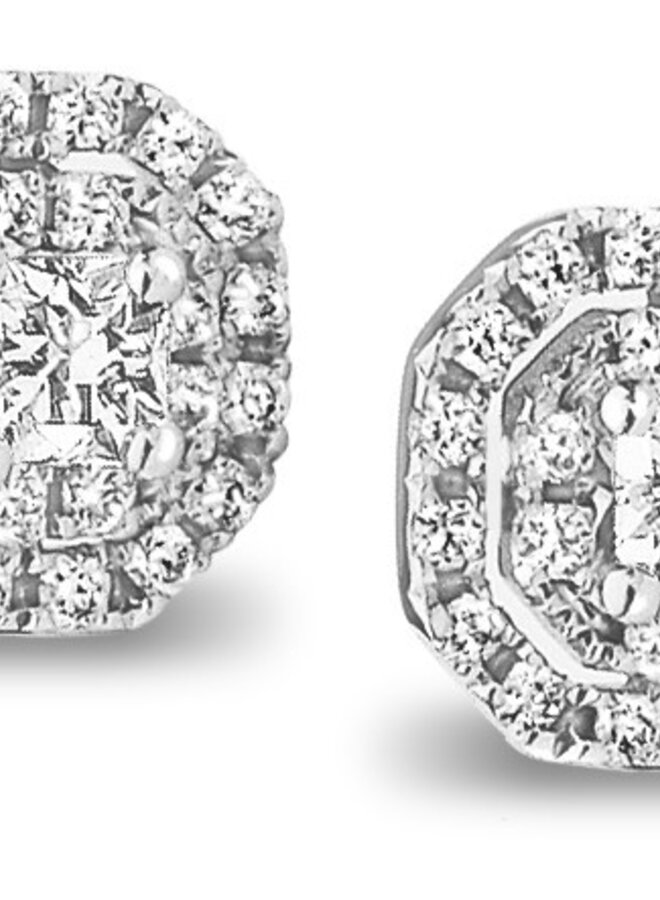 The Flanders Collection 233 0.65Ct DEFSi2 Oorstekers  goud 18kt