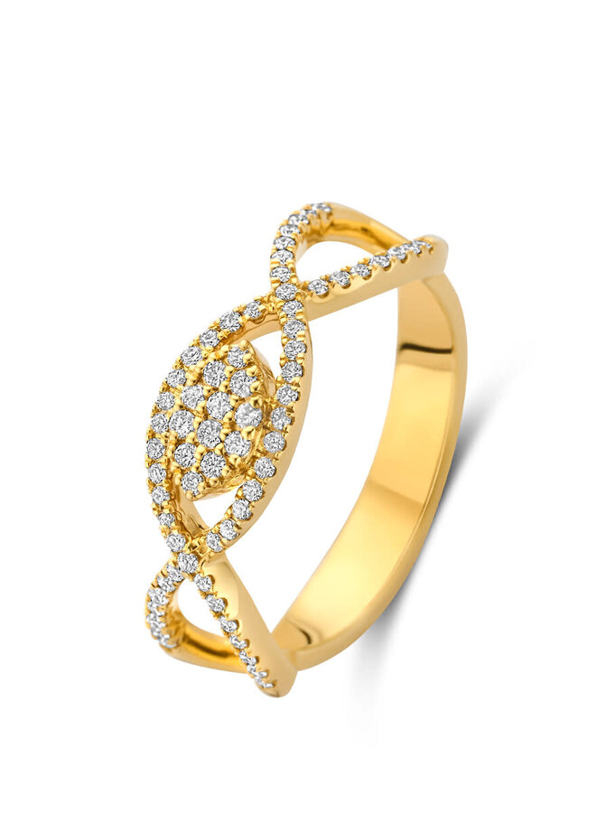 Ring 18kt Goud  068417/A 0.26Ct