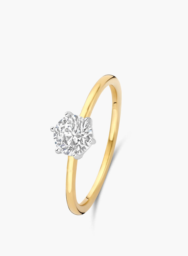 Ring  goud 18kt 91WA65/$  1.00 Ct Lab-Grown Diamond