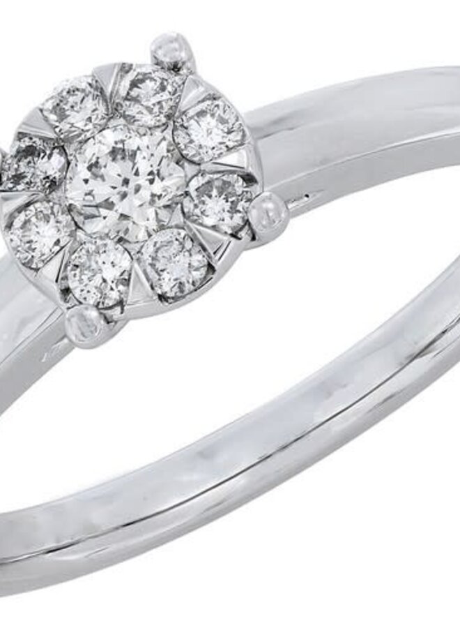 Ring Goud 18kt JA5323 0.26Ct(band is in geel goud)