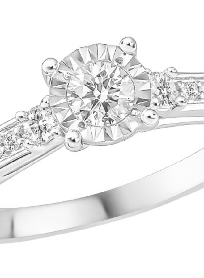 Ring Goud 18kt JA7018 0.33Ct(ring is geel goud)