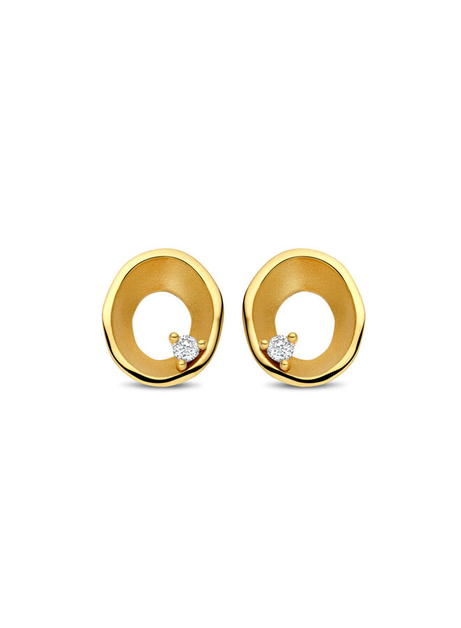 Oorstekers Goud 18kt  069522/A 0.03Ct