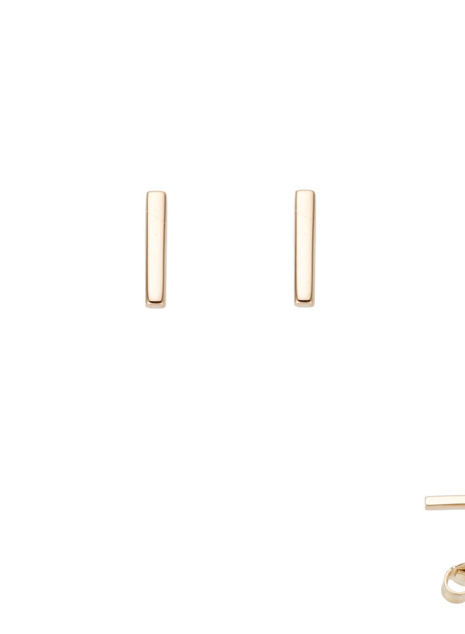 Oorstekers 18kt goud 060741