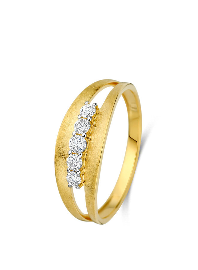 Ring 18kt goud 070191/A 0.21Ct