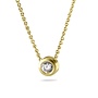 See You 18Kt goud Zirc Pendant/Chain 710Y18Z