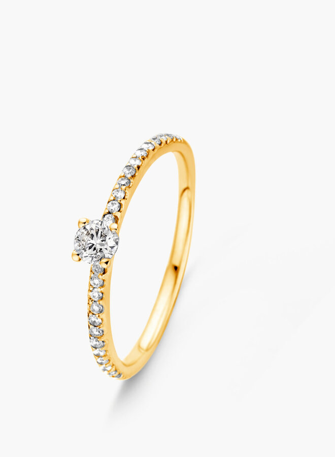 Ring 18kt Goud 91AV30/A 0.21Ct