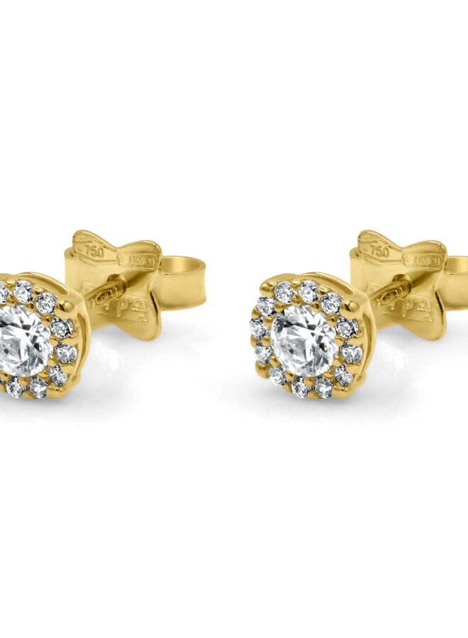 Oorstekers Goud 18kt B11O11185G Zirc