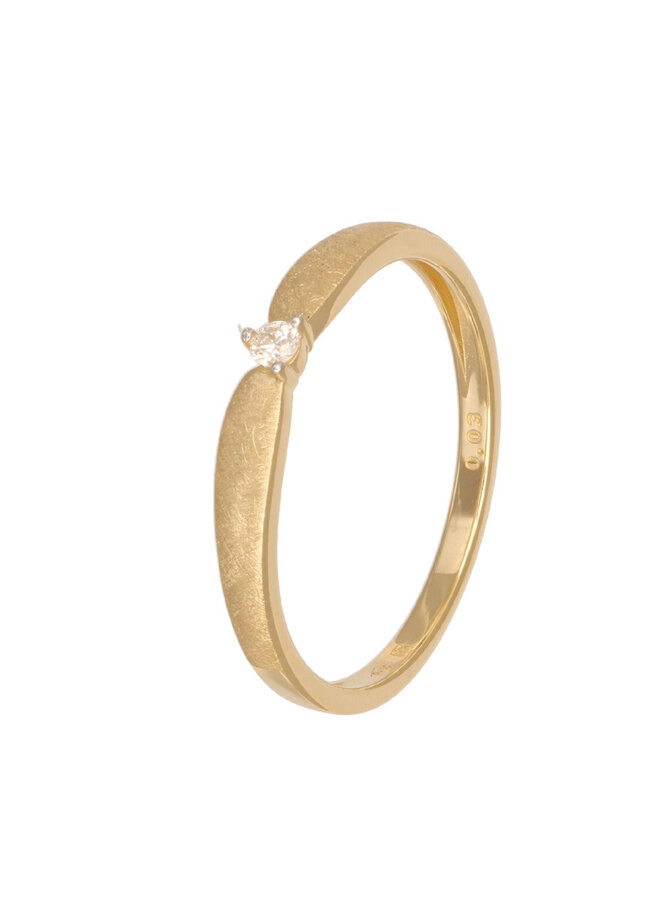 Ring Goud 18kt  070690/A 0.03Ct