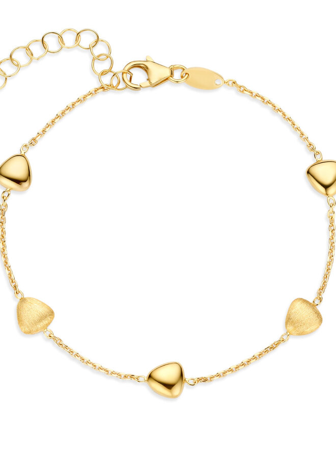 Naiomy Zilver N6J57 Armband Doublé