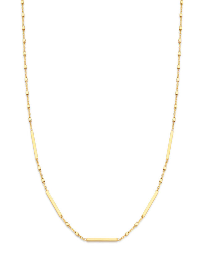 Naiomy Zilver N6J53 Ketting Doublé