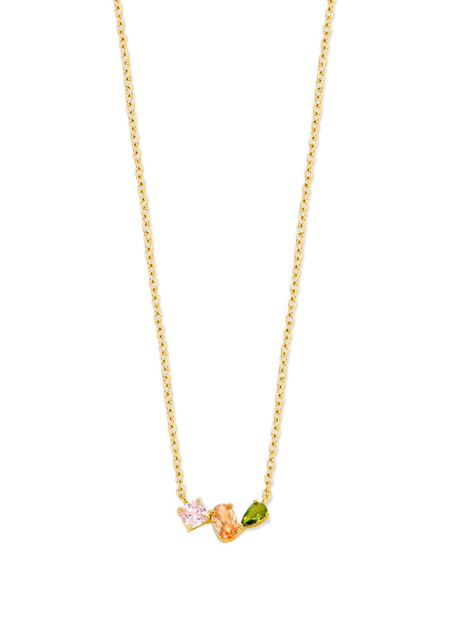Naiomy Zilver N6E64 Ketting Doublé
