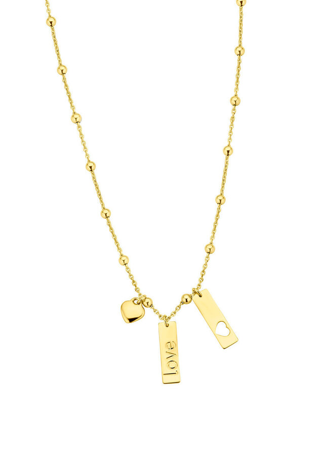 Naiomy Princess Zilver PI094 Ketting Doublé