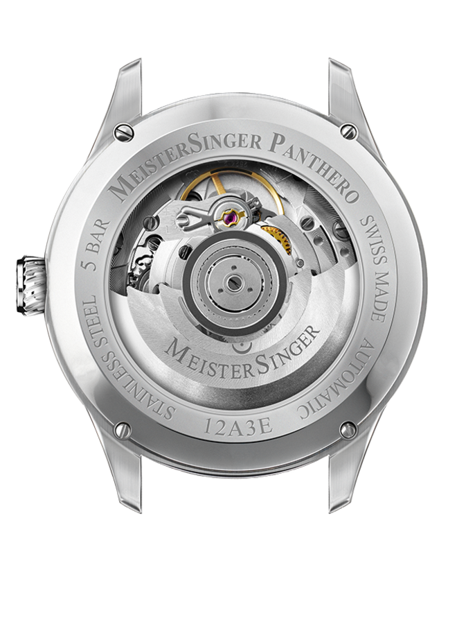 Meistersinger PTJH902 Panthero Jumping hour Piano Black