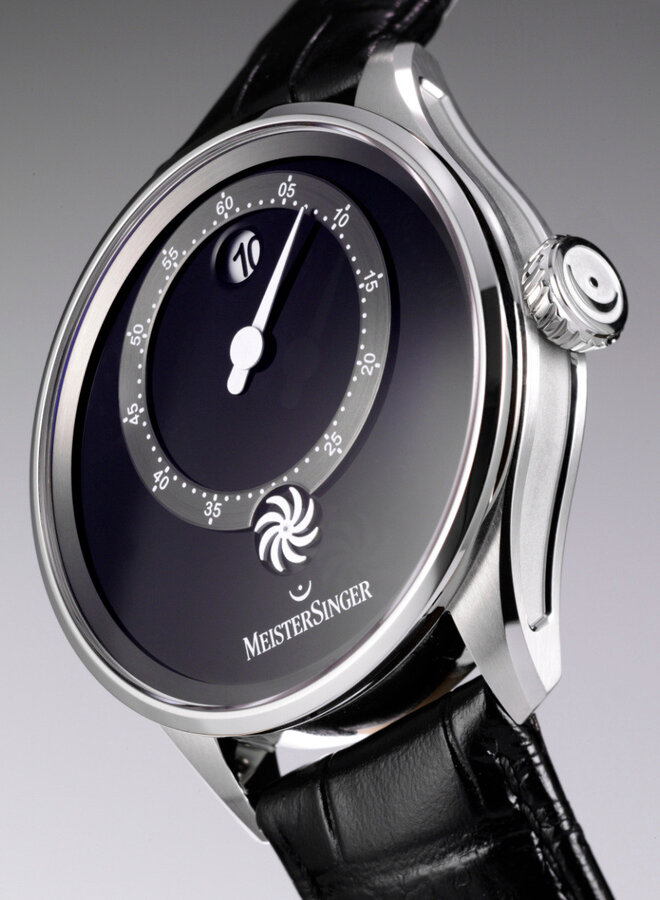 Meistersinger PTJH902 Panthero Jumping hour Piano Black