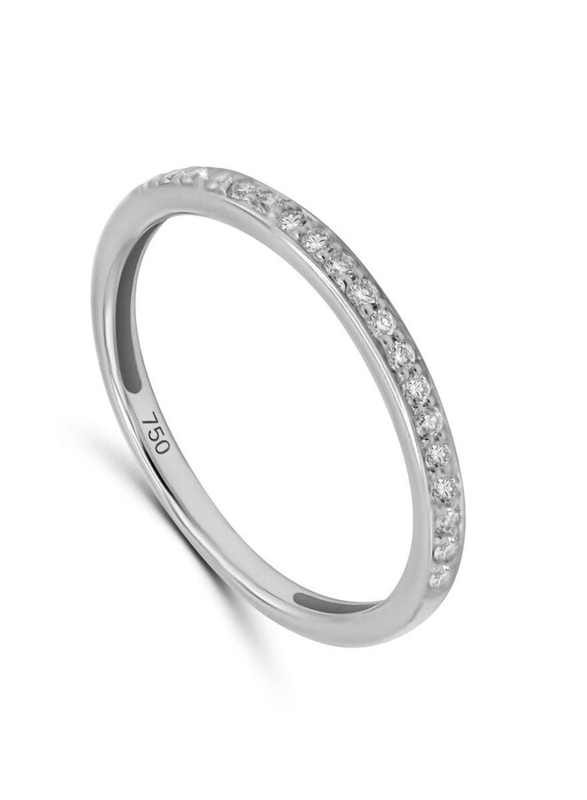 Ring Goud 18kt E10R0098W 0.13Ct