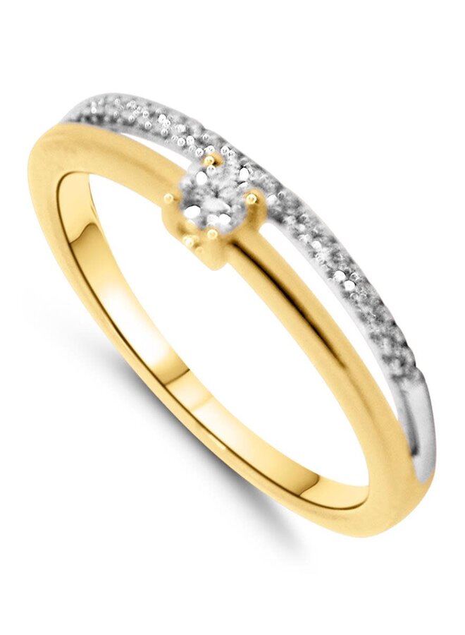 Ring Goud 18kt E08R0818B 0.13Ct