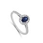 Ring Goud 18kt E10R0337W Saf 0.45Ct + 0.29Ct